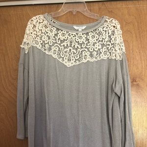 Charming Charlie Slouchy Lace Tunic